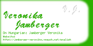 veronika jamberger business card